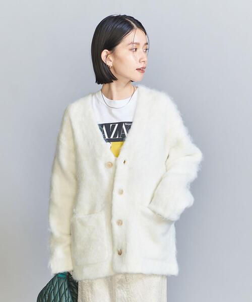 BEAUTY＆YOUTH UNITED ARROWS カーディガン シャギーニット Vネック
