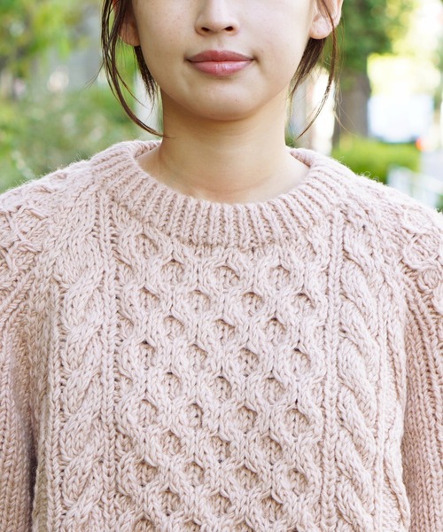 HARVESTY（ハーベスティ） ニット セーター CABLE KNIT PULLOVER