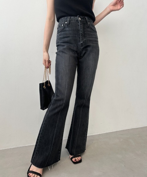 anuans（アニュアンス） ジーンズ デニム デニムパンツ Semi flare