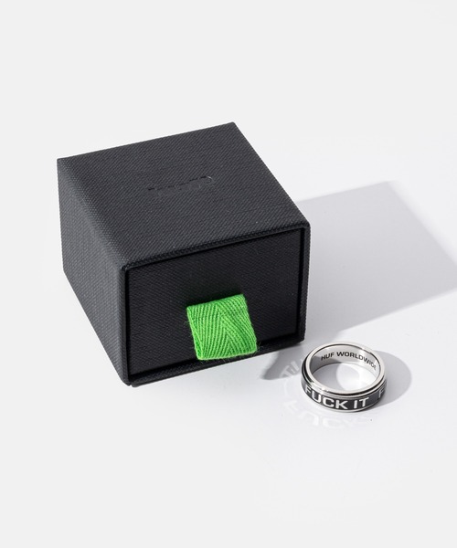 HUF（ハフ） 指輪 リング HUF MONO RING モノ メッセージ リング