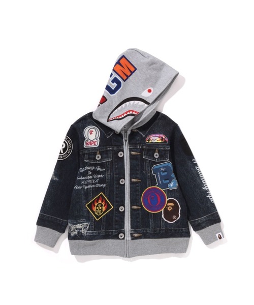A BATHING APE（アベイシングエイプ） パーカー SHARK BAPE EMBLEM