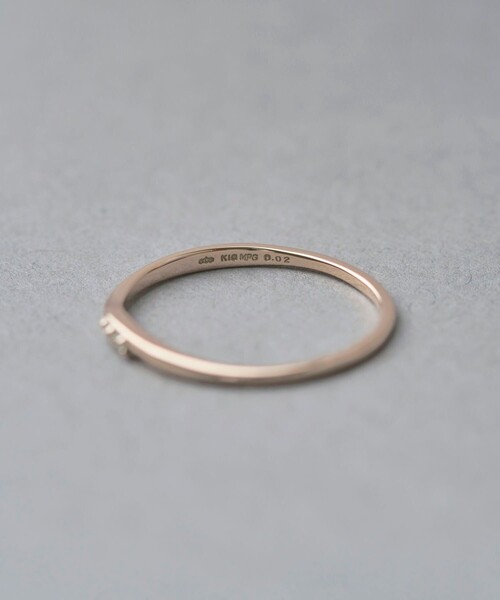 ete（エテ） 指輪 リング K10MPG ペア ダイヤモンド ツイスト リング