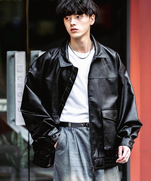 Rocky Monroe（ロッキーモンロー） 革ジャン ライダース オーバー