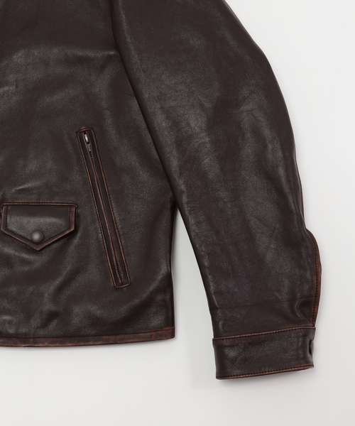 EDIFICE（エディフィス） 革ジャン ライダース ラムレザー フレンチ