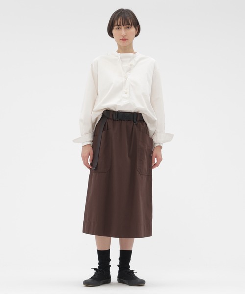 MHL.（エムエイチエル） ブラウス シャツ COMPACT COTTON POPLIN SHIRT