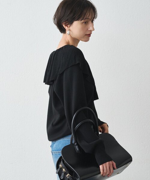 Loungedress（ラウンジドレス） ニット セーター フリルカラーニット