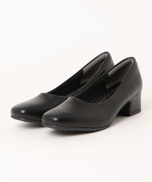 RIM.ARK パンプス Suede square toe heel スエードスクエアトゥヒール
