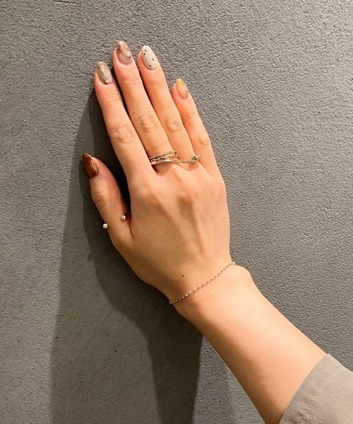 ete bijoux（エテ ビジュー） 指輪 リング 「トーン」 K18RBG チェーン