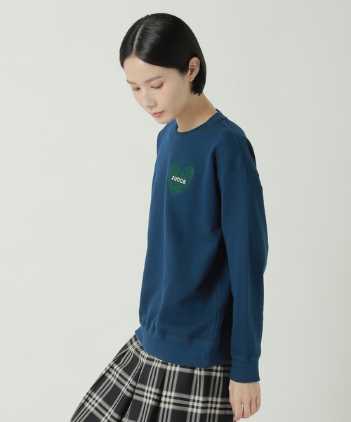 ZUCCa（ズッカ） トレーナー スウェット (S)ハートロゴ スウェット