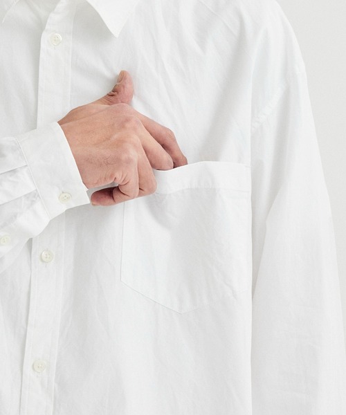 ATON（エイトン） シャツ 「ATON/エイトン」SUVIN BROAD WASHED SHIRT