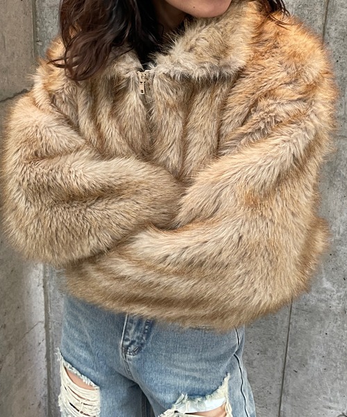 Roger&Raw（ロジャーアンドロウ） コート アウター ショート丈フェイク