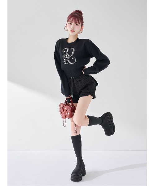 Darich（ダーリッチ） ニット セーター DRビジューボリューム