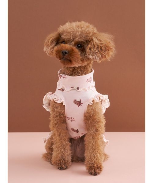 gelato pique（ジェラートピケ） 犬 服 「CAT＆DOG」オータムケーキ柄