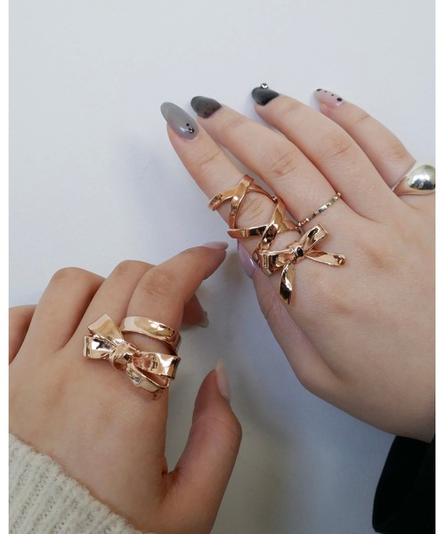 LOVE BY e.m.（ラブバイイーエム） 指輪 リング リボンレースアップ