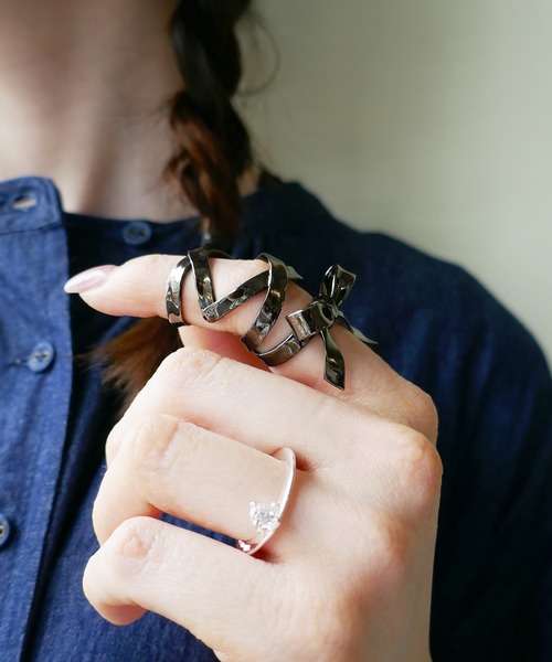 LOVE BY e.m.（ラブバイイーエム） 指輪 リング リボンレースアップ