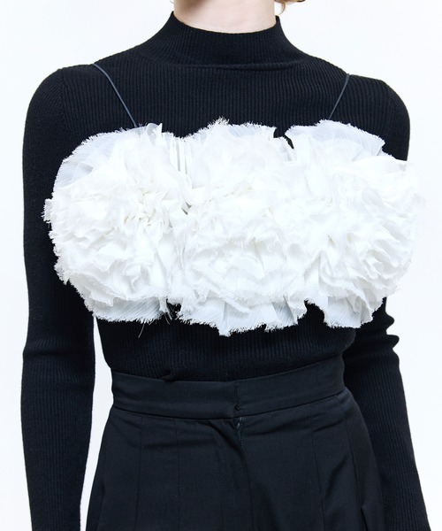 EIMY ISTOIRE（エイミーイストワール） フラワーモチーフトップス