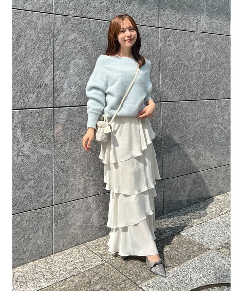 SNIDEL（スナイデル） ニット セーター フォックスアルパカオフショル