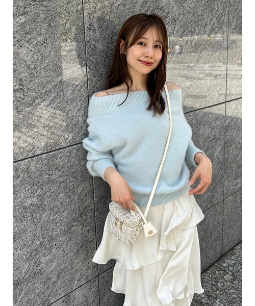 SNIDEL（スナイデル） ニット セーター フォックスアルパカオフショル