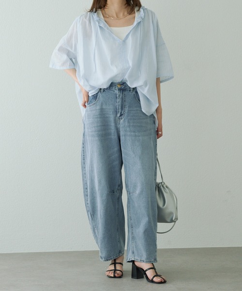 pual ce cin ジーンズ デニム デニムパンツ 「25th」綿麻デニムカーブ