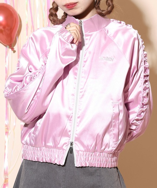 NERDY ジャージ サテンバイカートラックトップ レディース : ZOZOTOWN