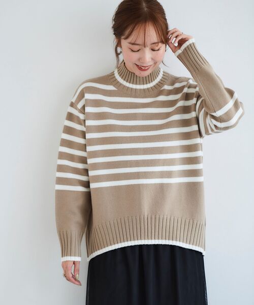 le.coeur blanc（ルクールブラン） ニット セーター ボーダー