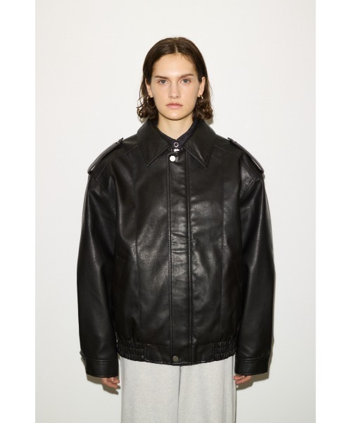THROW by SLY レザージャケット ライダース PAD IN F/LEATHER JK