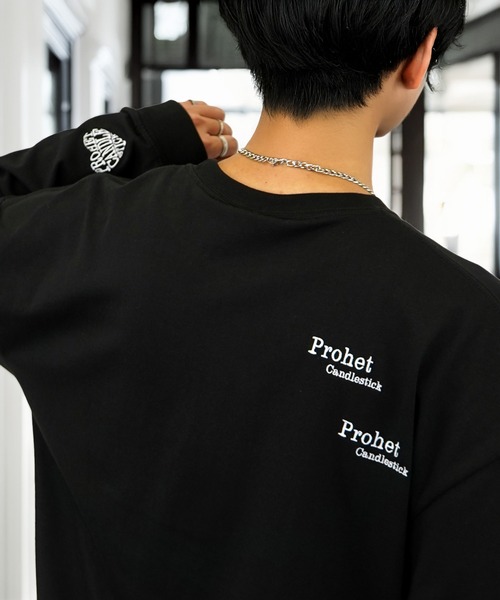 tシャツ 刺繍 ロゴ 長袖 Tシャツ ハート グラフィック ロンT