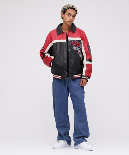 AVIREX（アヴィレックス） スタジャン VARSITY JACKET RED AXES / バー