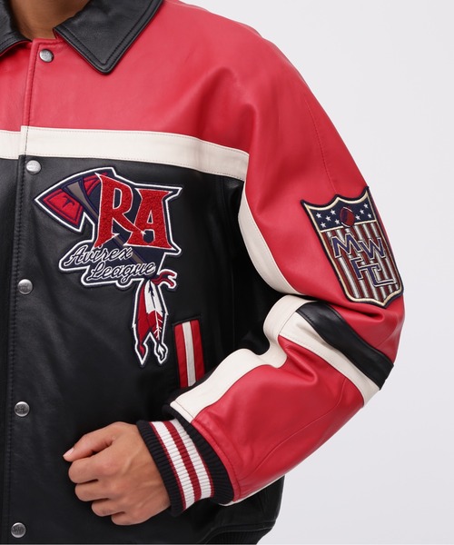 AVIREX（アヴィレックス） スタジャン VARSITY JACKET RED AXES / バー