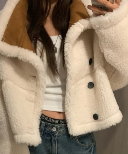 FREE STYLISTS ムートンコート ボアコート YUGA_YGMC 2way