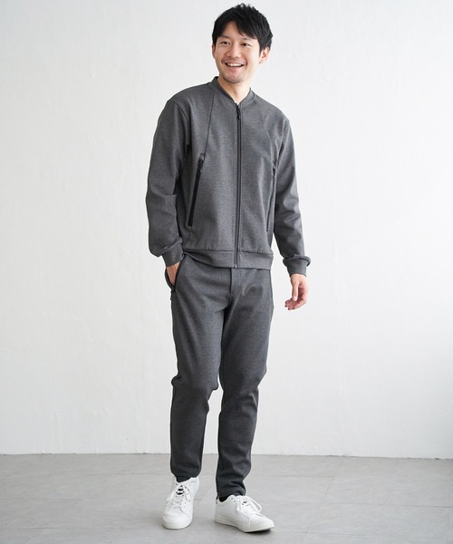 ikka（イッカ） パンツ テックストレッチジップパンツ メンズ