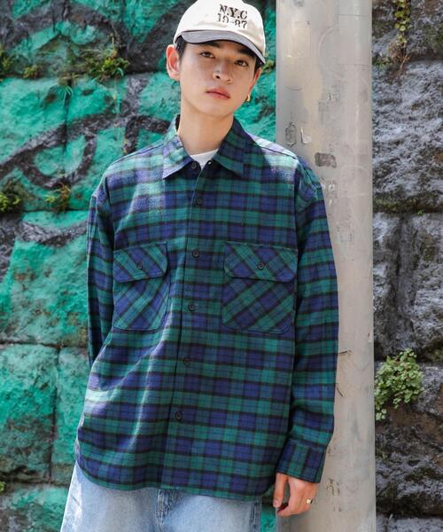 WEGO（ウィゴー） シャツ WEGO/「UNISEX」チェックネルシャツ メンズ