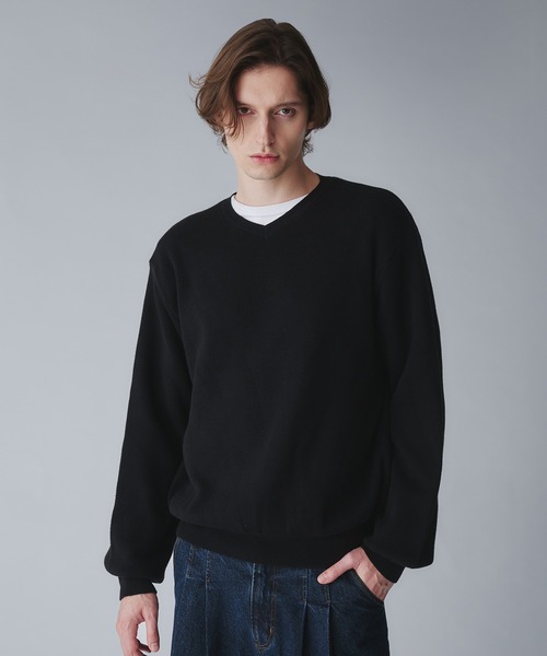 Regen Glanz セーター ニット milan ribs vneck knit/ミラノリブV