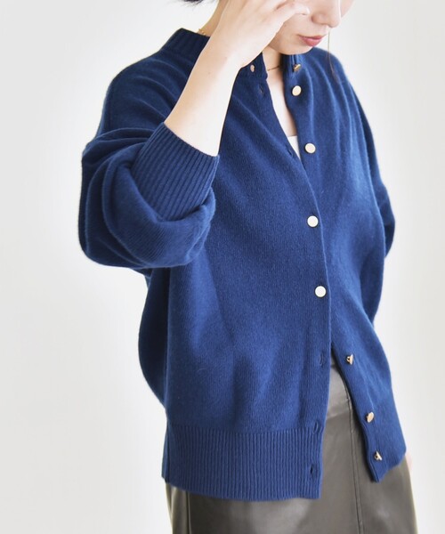 quaranciel カーディガン quaranciel: AQUA カシミヤ ミックス 2way