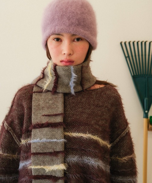 PAMM（パム） ニット セーター フレットボーダーニットPO レディース