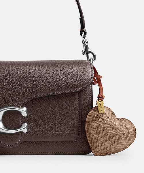 COACH（コーチ） キーホルダー ハート パフィ バッグ チャーム