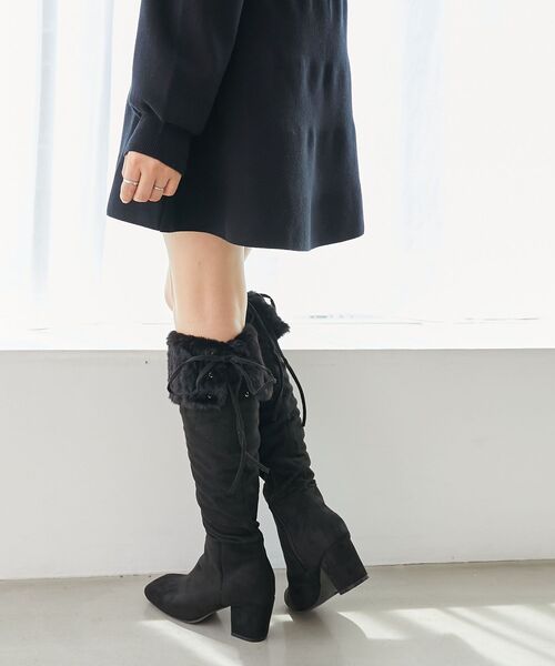 MAJESTIC LEGON（マジェスティックレゴン） ブーツ 2WAYファーニーハイ