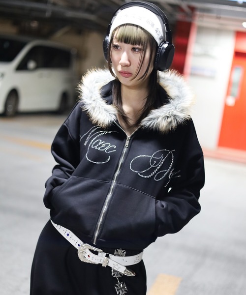 ATMARK パーカー 「フリーサイズ / UNISEX 」Radyラインストーン