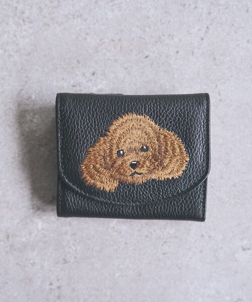 BEARDSLEY（ビアズリー） 財布 「本革」Dog刺繍ウォレット レディース
