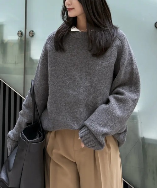 anuans（アニュアンス） ニット セーター HAMILTONウールカシミヤ