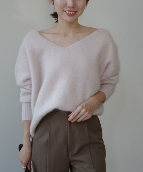 anuans（アニュアンス） ニット セーター ラクーンフォックス2way