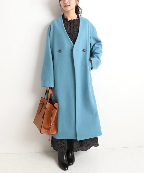 SLOBE IENA（スローブイエナ） ノーカラーコート FREE グレー