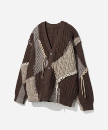 HARE（ハレ） カーディガン ハイショクステッチニットカーディガン