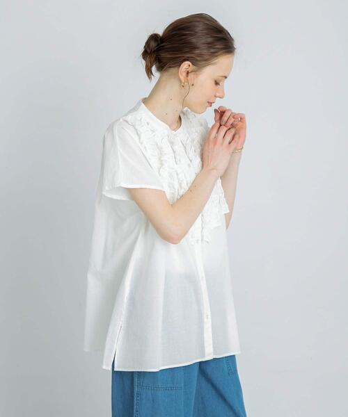 URBAN RESEARCH Sonny Label ブラウス シャツ エアリーコットンフリル