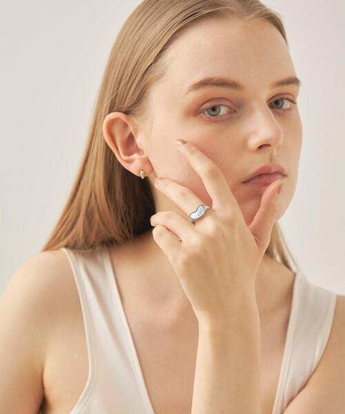 ete（エテ） 指輪 リング シェル タイト シマーリング レディース