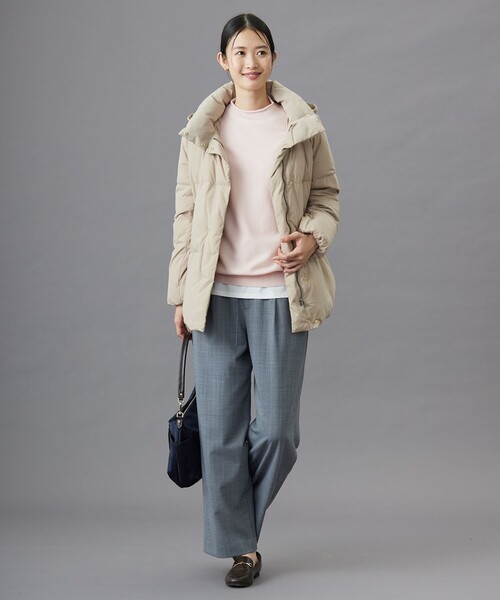 ダウンコート ダウンジャケット 「洗える」ブラッシュドマルチポリ