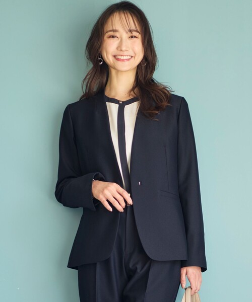 ANY SIS（エニィスィス） ジャケット ノーカラージャケット 「洗える