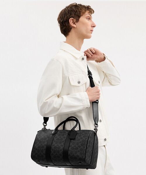 COACH（コーチ） ボストンバッグ コンパス バッグ 35・シグネチャー