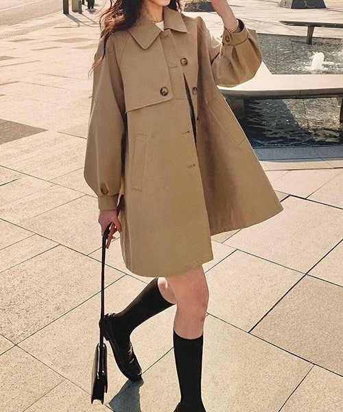 LADY LIKE（レディライク） ステンカラーコート コート ふんわり