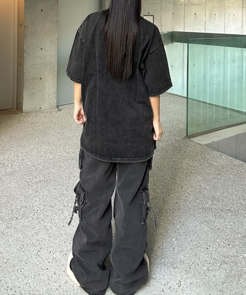 KsG ジーンズ デニム デニムパンツ ベルトデザインカーゴパンツ